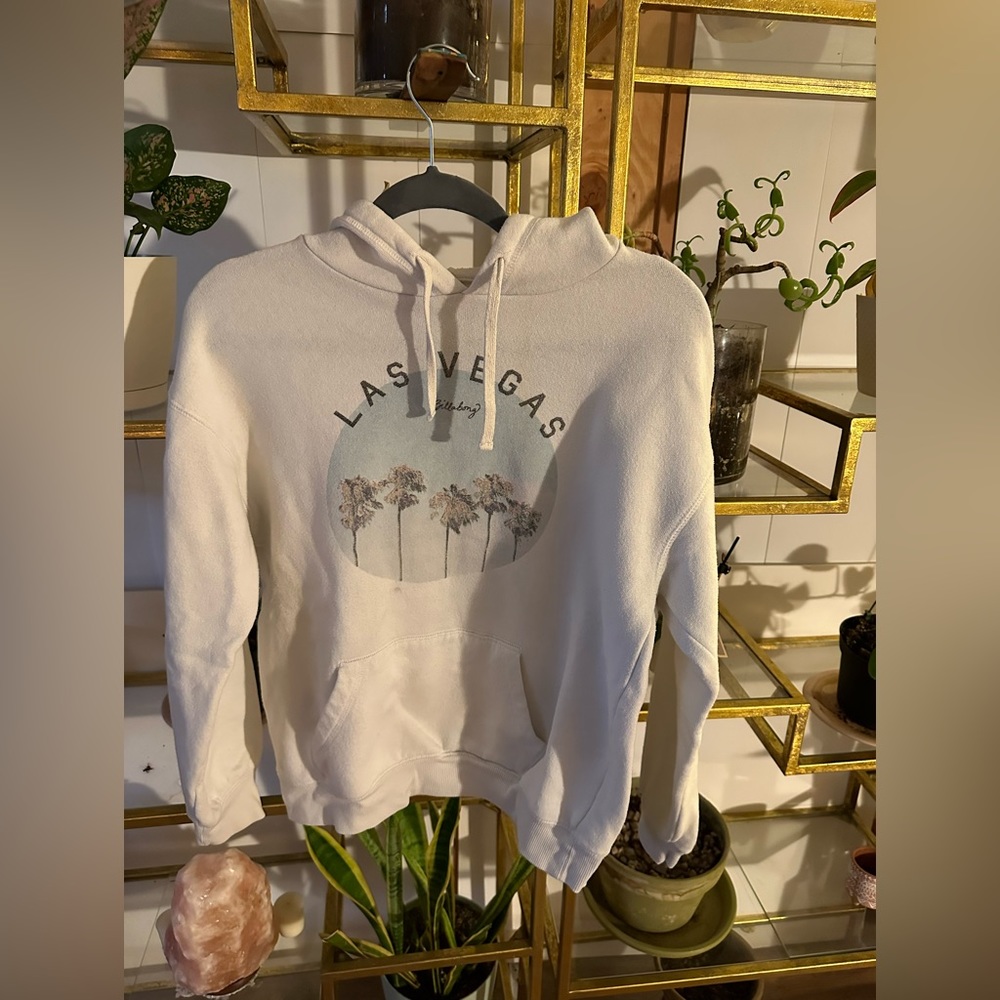 Vintage Billabong Las Vegas palm tree hoodie S/P